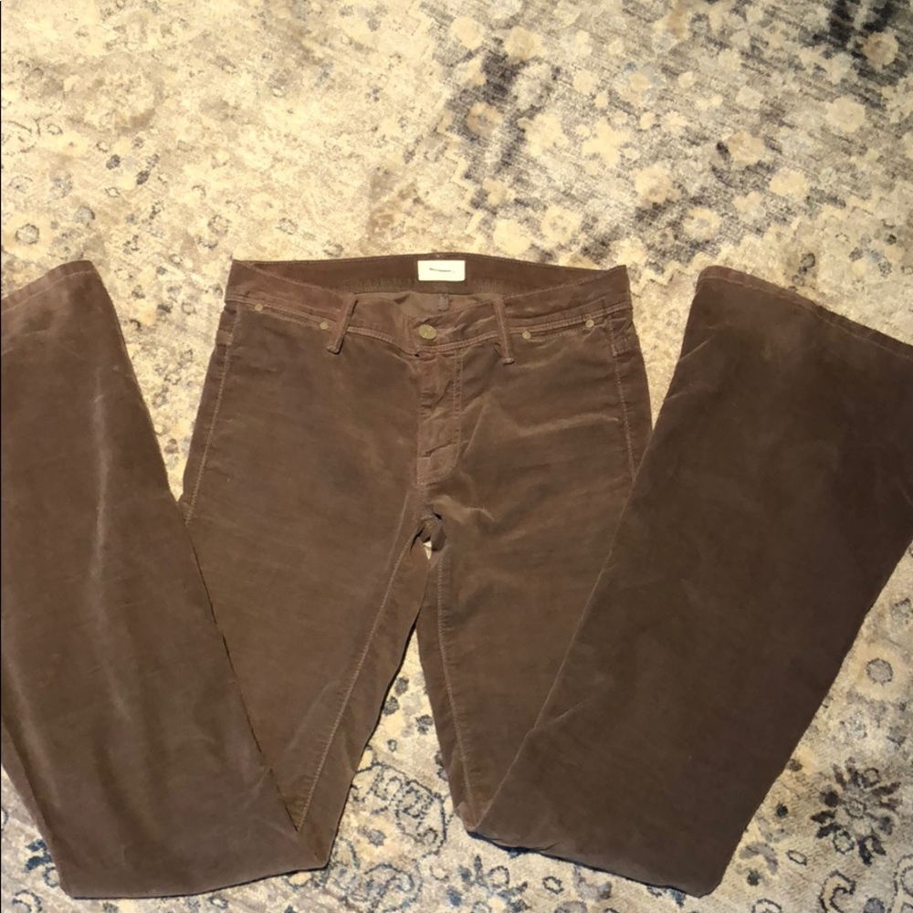Mother brand velvet jeans